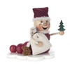 Red Mrs Santa Worm Caterpillar Incense Smoker | 5 Inches Tall – German Christmas smoker by Kuhnert