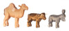 Nativity Hand Carved Wooden Camel Donkey Ox German Figurine Set of 3 – Christmas ornament by Reifendreherei Harald Lorenz