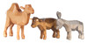 Nativity Hand Carved Wooden Camel Donkey Ox German Figurine Set of 3 – alternate view of the Christmas ornament