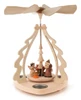 Santa with Angel Tea Light Pyramid | 10.5 Inches Tall – Christmas pyramid by Zeidler Holzkunst GmbH