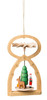 Miniature German Pyramid Ornament Holiday Santa – Christmas ornament by Richard Glaesser