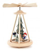 Miniature Pyramid Winter Sports Snowmen | Warm Air Pyramid – alternate view of the Christmas pyramid