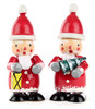 Pair Santa Wooden Lantern Tree German Figurines – Christmas ornament by Rudolf Gröschl