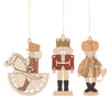 Set 3 Wooden German Christmas Motif Ornaments – Christmas ornament by Kuhnert