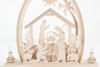 Nativity Village German Schwibbogen Candle Arch – alternate view of the Christmas light arch