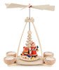 Santa Holiday Fun German Tea Light Pyramid – Christmas pyramid