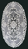 German Lace Oval Doily Ravenna 6x10 inch Table Topper