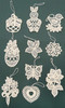 TEN Lace Easter German Ornaments LN-Bo5K – Christmas ornament by Funke Stickerei GmbH