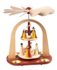 Christmas Modern Two Level Nativity Carousel German Tealight Pyramid – Christmas pyramid by Richard Glaesser