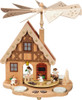 Angels Baking Bakery German House Tealight Carousel Pyramid – Christmas pyramid by Richard Glaesser