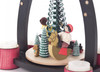 Kids Rocking Horse Tree Tea Light Pyramid | 10.5 Inches Tall – detail view of the Christmas pyramid