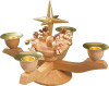 Angel Natural Advent Candleholder – wooden candleholder by Richard Glaesser