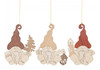 Set 3 Wooden German Christmas Gnome Ornaments – Christmas ornament by Kuhnert