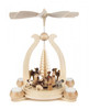 German Christmas Natural Nativity Figurines TeaLight Pyramid – Christmas pyramid
