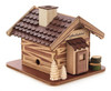 Forest Waterwheel Cabin Haus German Smoker – alternate view of the German Christmas smoker
