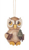 Owl With Tree Wooden German Ornament – Christmas ornament by Kuhnert