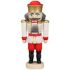 Miniature White Crowned King German Nutcracker – German nutcracker by Seiffener Volkskunst eG