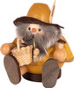 Mushroom Man Sitting Natural German Smoker – German Christmas smoker by Richard Glaesser