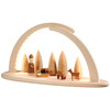 Schwibbogen Illuminated LED Modern Light Arch with Santa Sled Deer 15373 – Christmas light arch by Seiffener Volkskunst eG