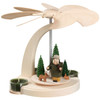 Forest German Pyramid Tealight Carousel |7.1 Inches Tall – Christmas pyramid by Seiffener Volkskunst eG