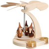 Pyramid Natural Gnomes German Tealight Carousel – Christmas pyramid by Seiffener Volkskunst eG