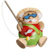 Chunky MINI Fisherman German Smoker Incense Figure – German Christmas smoker by Seiffener Volkskunst eG