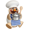 Chunky MINI Chef German Smoker Incense Figurine 4.7 Inches – German Christmas smoker by Seiffener Volkskunst eG