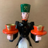 Miner Candleholders - 5 1/2” Tall – detail view of the wooden candleholder