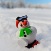 MINI Snowman on Snowboard German Smoker Incense Figure | 11cm – alternate view of the German Christmas smoker