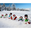 MINI Snowman on Ice Skates German Smoker Incense Figure | 11cm – detail view of the German Christmas smoker