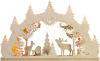 Deer Family under Trees Scene - German Arch Lamp - Schwibbogen – Christmas light arch by Weigla