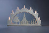 Seiffen Church and Carolers Scene - German Arch Lamp - Schwibbogen – alternate view of the Christmas light arch