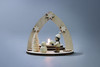 Building a Snowman Tealight Wooden Candleholder – alternate view of the wooden candleholder