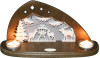 Deer Feeding Tealight Holder - German Arch - Schwibbogen – wooden candleholder by Weigla