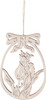 Spring Paintable German Ornaments – side view of the Christmas ornament