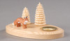 Fox in the Woods Wooden Candleholder – alternate view of the wooden candleholder