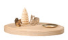 Squirrel and Rabbit In the Forest Wooden Candleholder – wooden candleholder by Albin Preissler