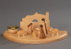 Nativity Candle Holder – alternate view of the wooden candleholder