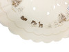 Christmas Winter World Creme Round Tablecloth | 31.5in | 80cm – alternate view of the German handcrafted gift