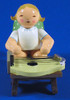 WENDT & KÜHN Blonde Angel Zither Figurine Sitting – detail view of the Christmas Figurine