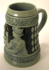 Arm Wrestler German 1 Liter Beer Stein – detail view of the German handcrafted gift