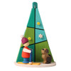 Child with Dog - Tree Shaped Wooden Ornament – Christmas ornament by Graupner Holzminiaturen