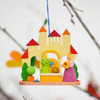 Princess and the Frog Wooden Ornament – detail view of the Christmas ornament