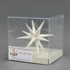 Poinsettia Wood Pointy Star German Ornament 10cm - Sold Individually – alternate view of the Christmas ornament