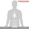 Natural Forest Travelers Pyramid - Single Tier – alternate view of the Christmas pyramid