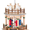 Natural Christmas German Pyramid Angels - 4 Level – alternate view of the Christmas pyramid