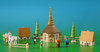 Wooden German Villiage Figurine Set – Christmas ornament by Volker & Heiko Flath