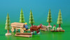 Wooden German Logger Village Figurine Set – Christmas ornament by Volker & Heiko Flath