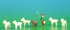 Wooden German Figurine Shepherd and Flock – Christmas ornament by Volker & Heiko Flath