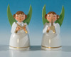 German Painted White Angel Figurine Set – Christmas ornament by Volker & Heiko Flath